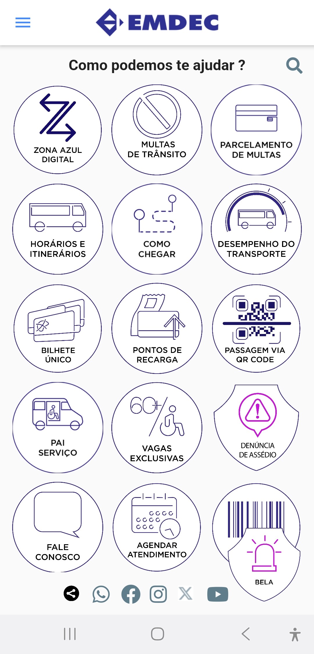 Aplicativo Emdec