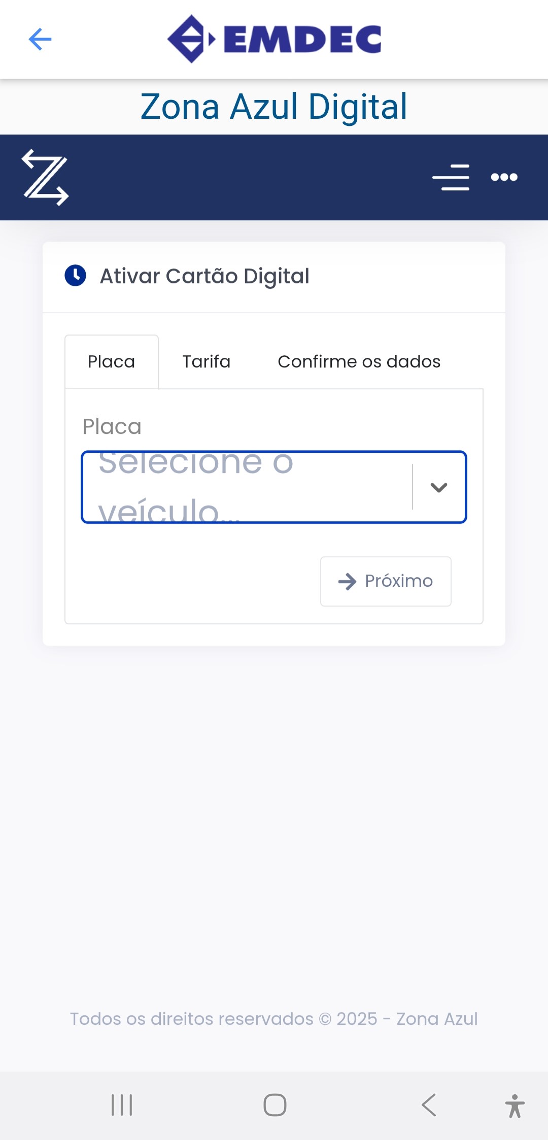 Ativação dos créditos