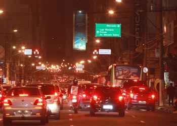 Trecho da Av. Francisco Glicério com bloqueio total no fim de semana