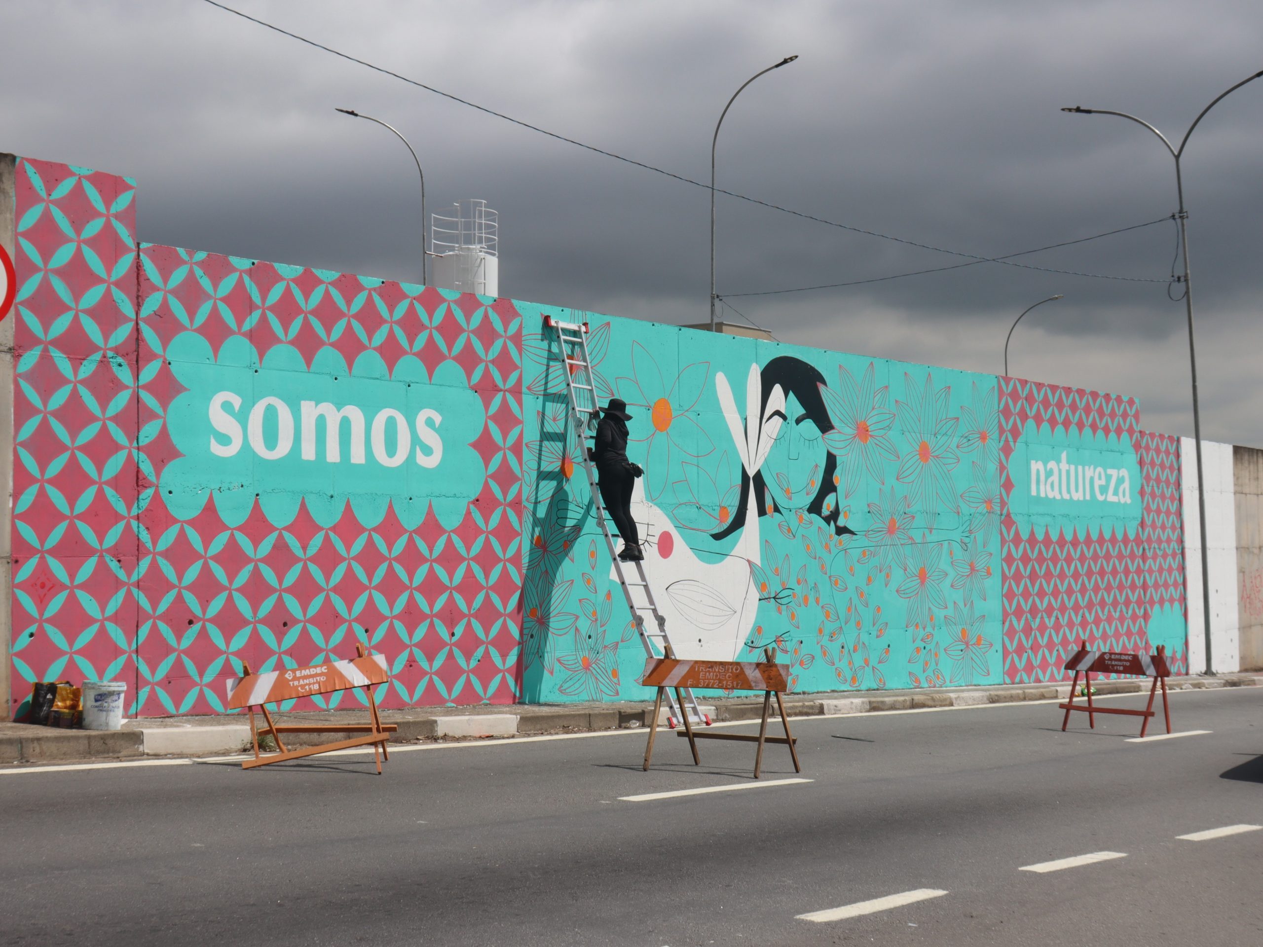 Painel da artista Chris Quaglio integra projeto BRT Arte