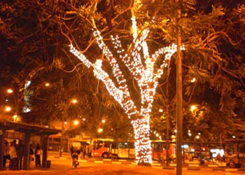 Clima de Natal chega às estações e terminais, no Centro
