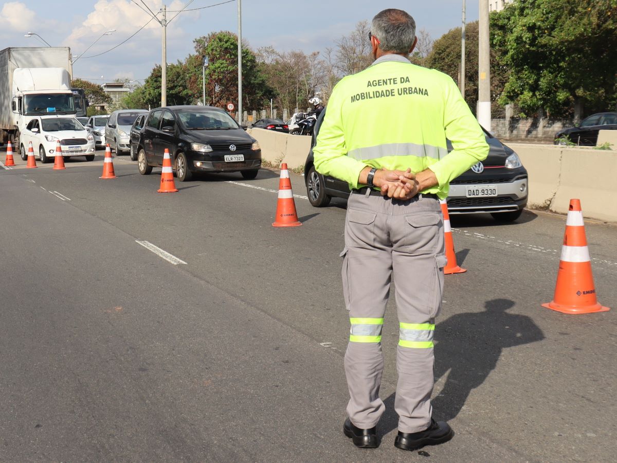 Emdec realiza operação de trânsito para partida entre Guarani e São Bernardo (SP)