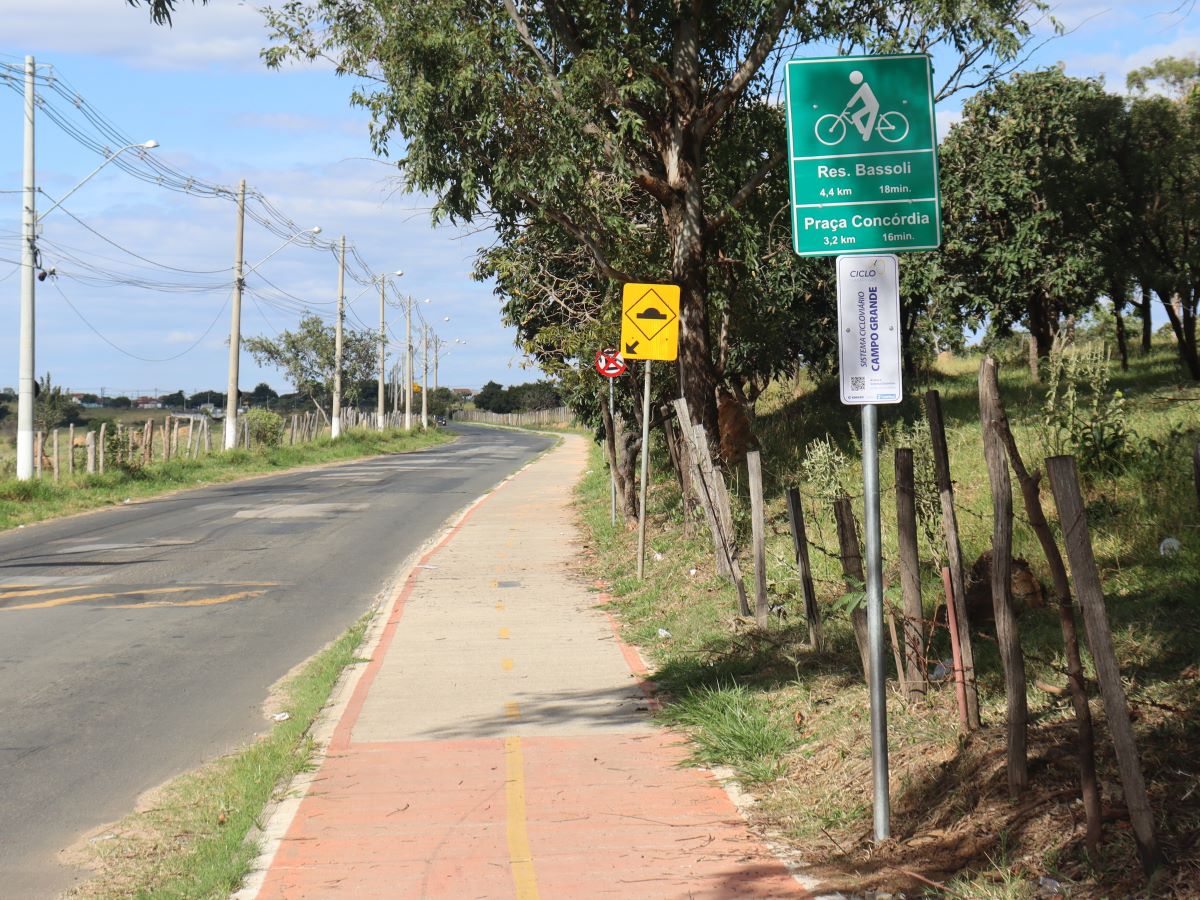 Prefeitura de Campinas começa sinalização do Sistema Cicloviário Campo Grande