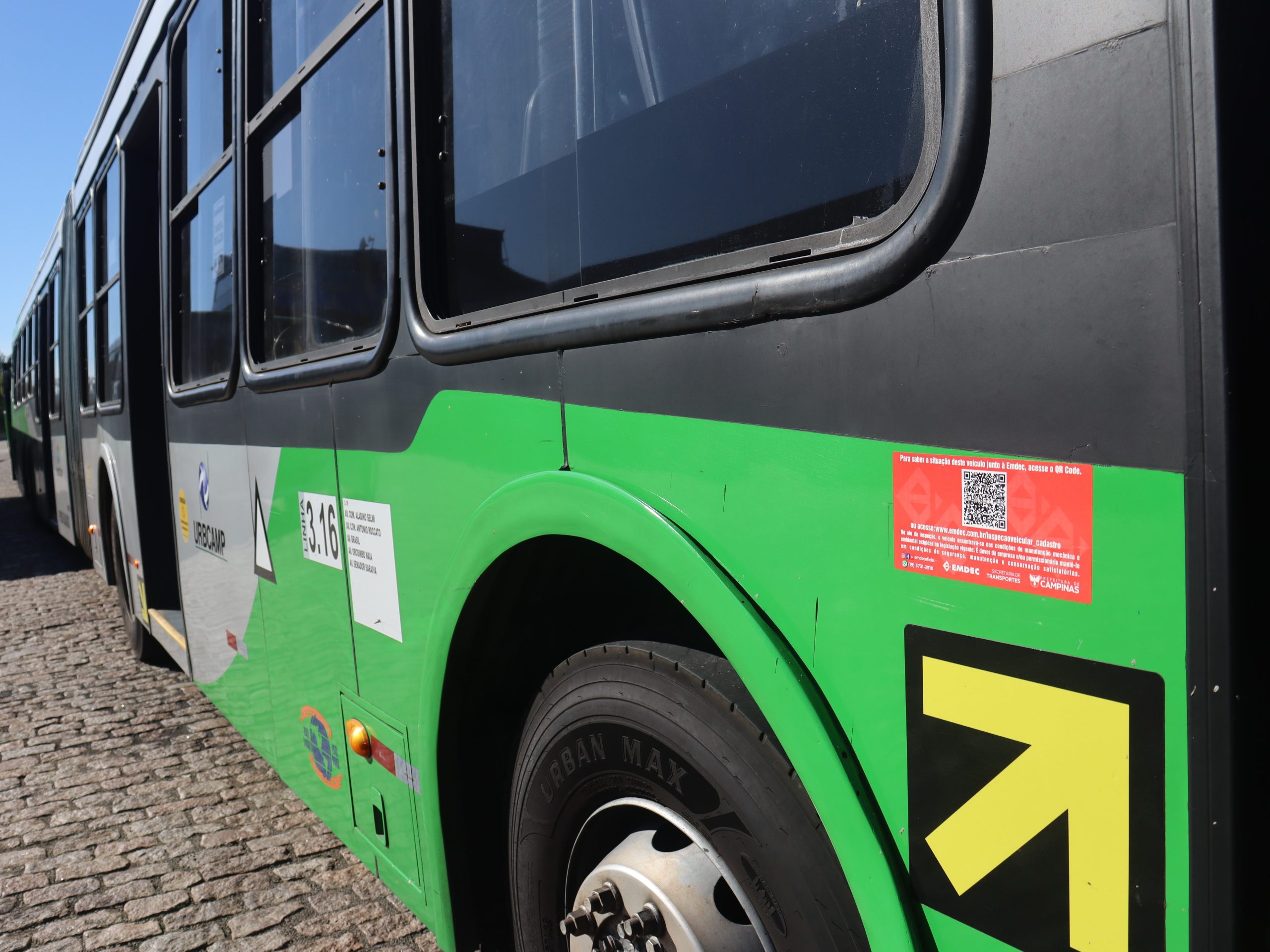 Regularidade da inspeção já pode ser consultada nos ônibus do transporte público