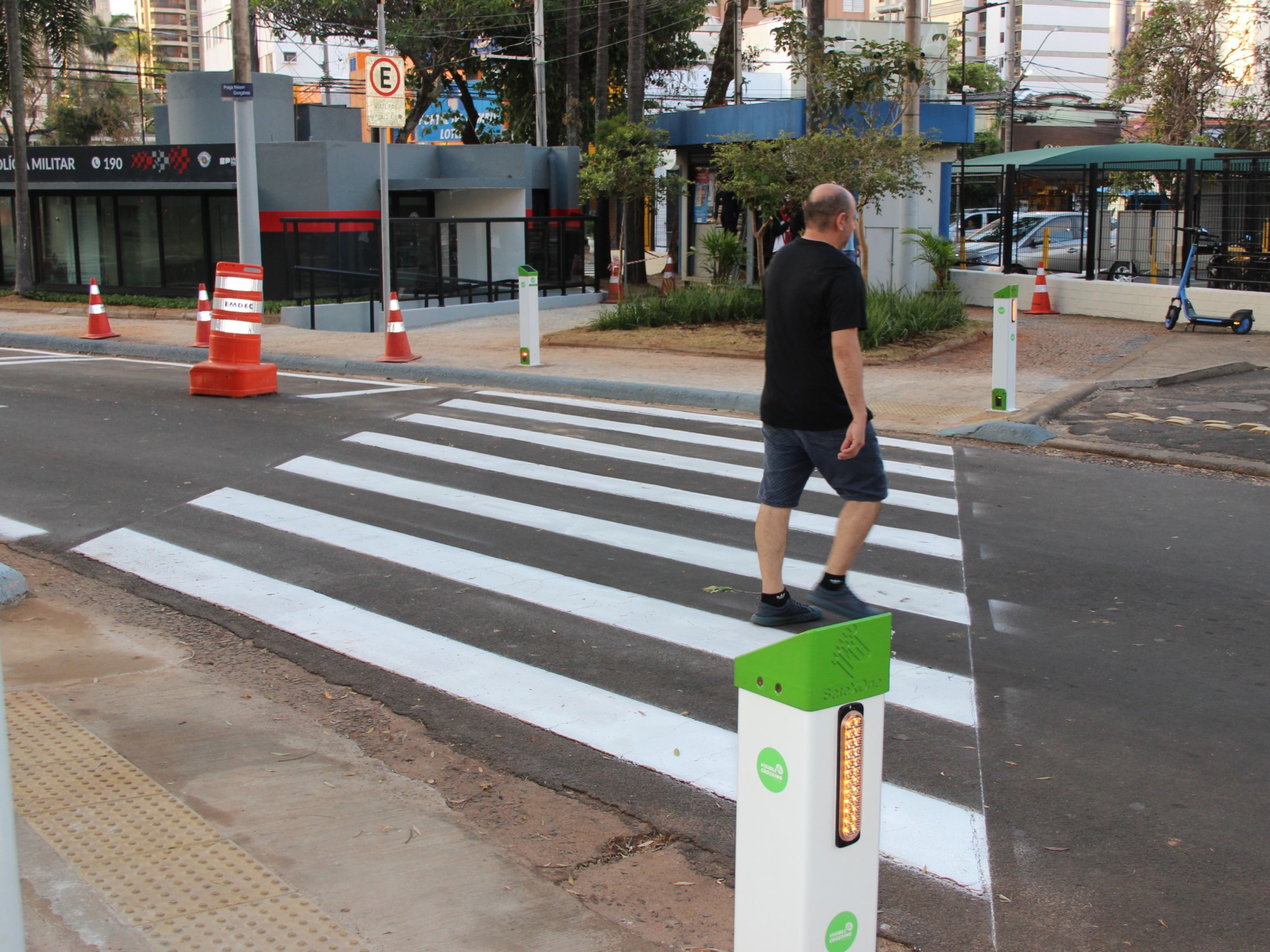 Campinas testa tecnologia inédita que transforma a segurança dos pedestres