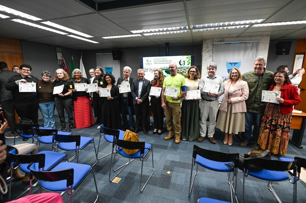 Diploma de Mérito Socioambiental integrou a Semeia 2026 - Crédito: Rogério Capela/PMC