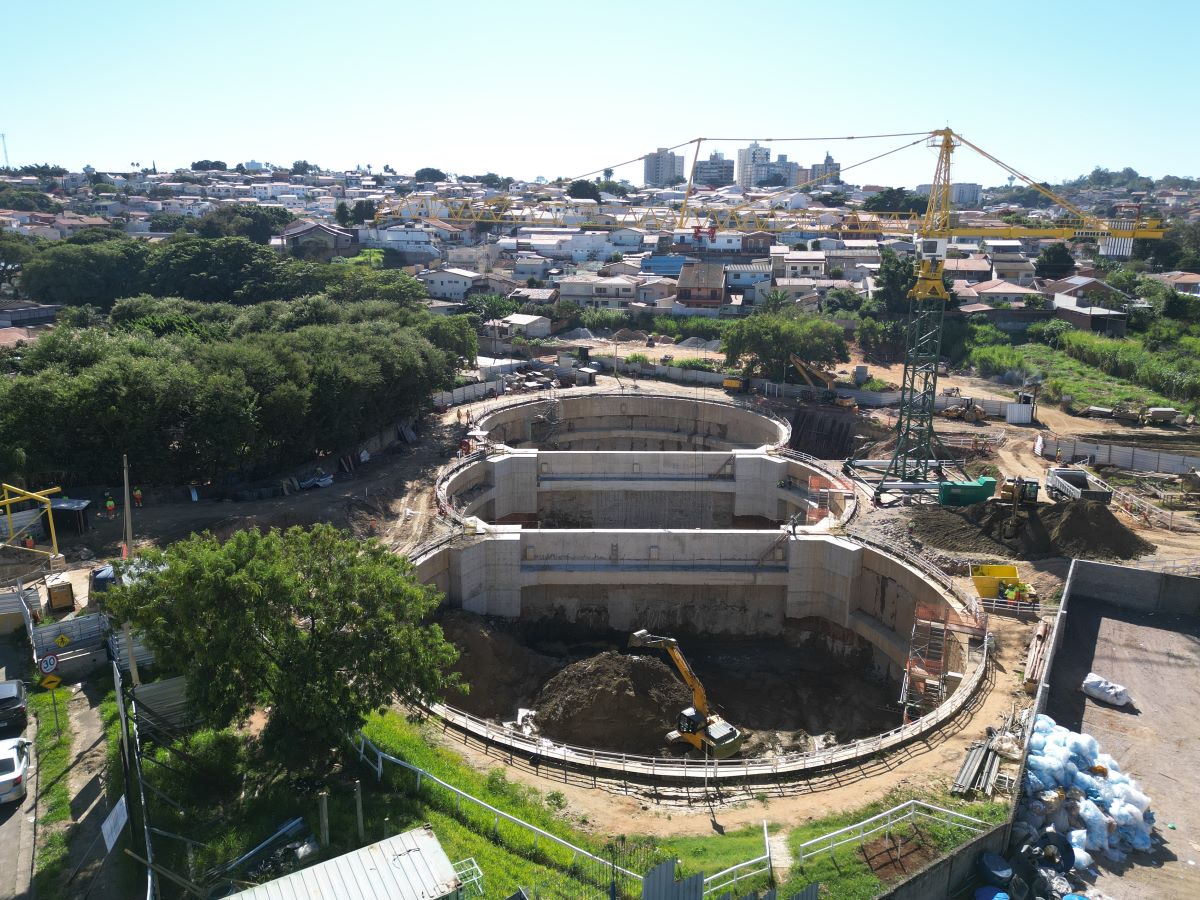 Obras do Reservatório Proença (RP-1).